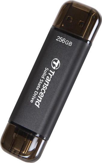 Transcend TS256GESD310C 256GB,USB/Type-C Taşınabilir Harici SSD Siyah