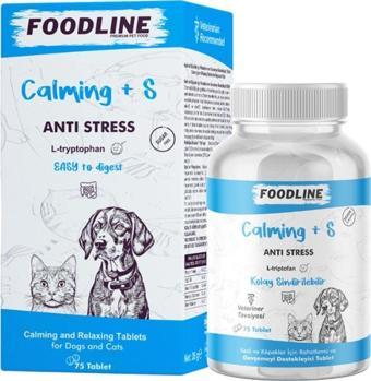 Foodline Calming +S 75 Tablet | Kedi ve Köpekler için Rahatlama ve Gevşemeyi Destekleyici