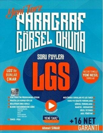 8.Sınıf LGS Paragraf Görsel Okuma Soru Föyleri - Kolektif  - Yeni Tarz Yayınları