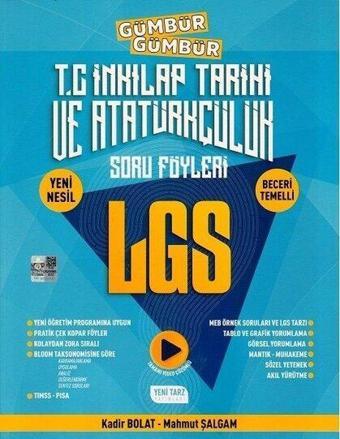 2022 8.Sınıf LGS T. C. İnkılap Tarihi ve Atatürkçülük Gümbür Gümbür Soru Föyleri - Kolektif  - Yeni Tarz Yayınları