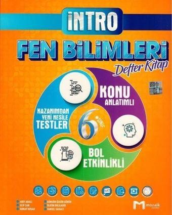 6. Sınıf Fen Bilimleri İntro Defter Kitap - Kolektif  - Mozaik - Ders Kitapları