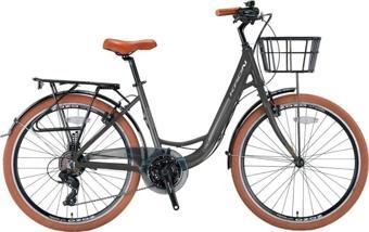Kron CX 100 - 28" City Bike - Unisex - 15' - 21 Vites - V.B - Füme-Gri/Kahverengi
