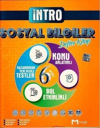 2022 6.Sınıf Sosyal Bilgiler İntro Defter Kitap - Kolektif  - Mozaik - Ders Kitapları