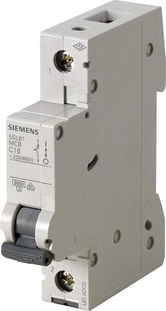 Siemens Sıemens Otomatik Sigorta 5sl6116-7ya 1 Fazlı 16a C Tipi 6ka