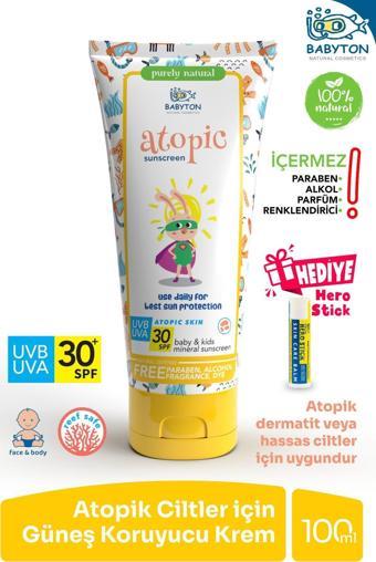 Babyton Atopik Ciltler Için Güneş Koruyucu Krem 100 Ml