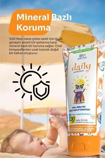 Babyton Bebek Ve Çocuklar İçin Günlük Güneş Koruyucu Krem 100 Ml