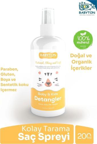 Babyton Bebek Ve Çocuklar İçin Kolay Saç Tarama Spreyi 200 Ml