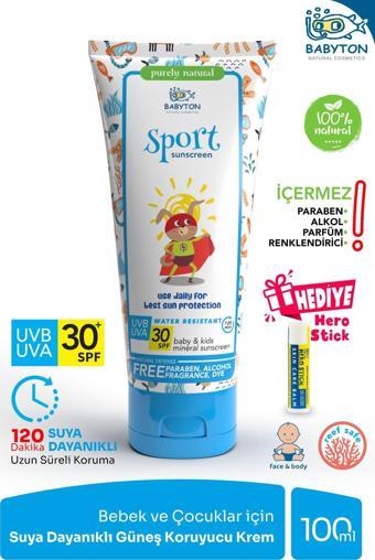 Babyton Bebek Ve Çocuklar İçin Suya Dayanıklı Güneş Koruyucu Krem 100 Ml