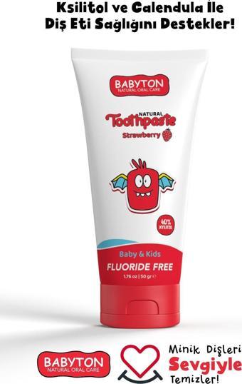 Babyton Doğal Çilek Aromalı Diş Macunu