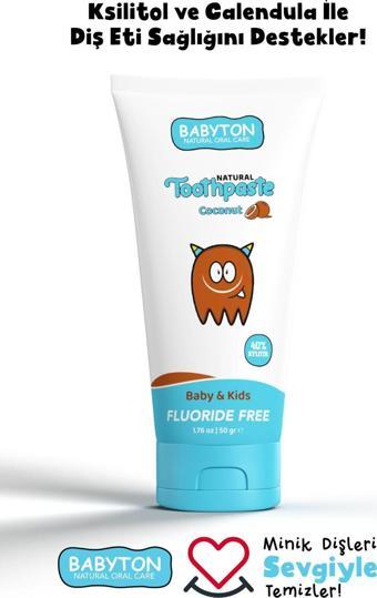 Babyton Doğal Hindistan Cevizi Aromalı Diş Macunu