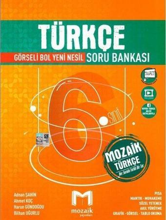 6.Sınıf Türkçe Soru Bankası - Kolektif  - Mozaik - Ders Kitapları