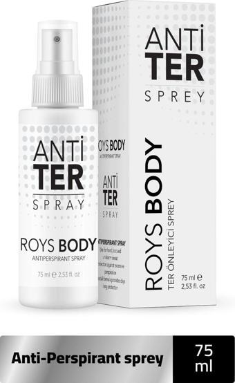 Roys Beauty Anti Ter El,Ayak Ve Koltuk Altı Terleme Önleyici Sprey 75 Ml