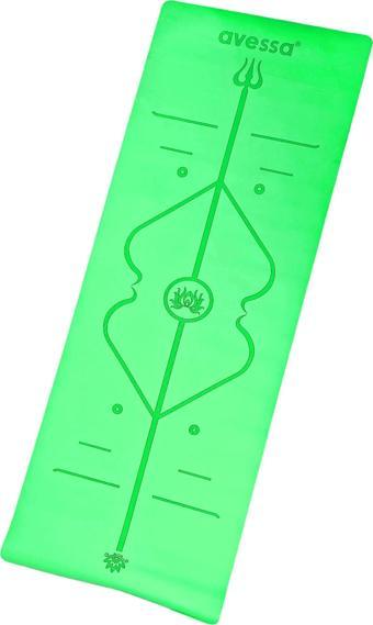 Avessa Rym-Green Kauçuk Yoga Mat Yeşil