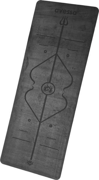 Avessa Rym-Grey Kauçuk Yoga Mat Gri