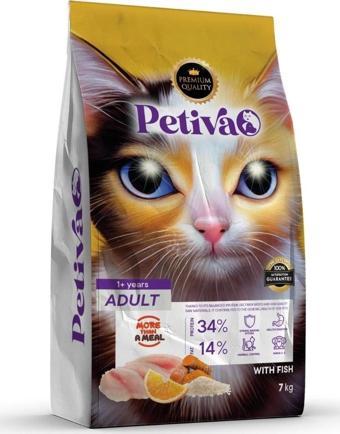 Petiva Yetişkin Balıklı Kedi Maması 7 Kg