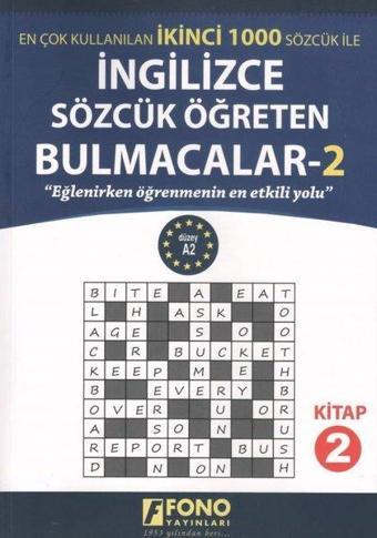İngilizce Sözcük Öğreten Bulmacalar - 2 - Fono Yayınları