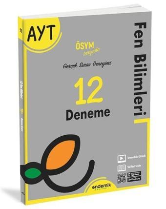 2022 AYT Fen Bilimleri 12'li Deneme Sınavı - Kolektif  - Endemik Yayınları