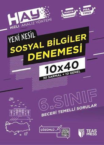 HAY 6.Sınıf Sosyal Bilgiler Branş Deneme - Nurhan Süzen - Teas Press Eğitim