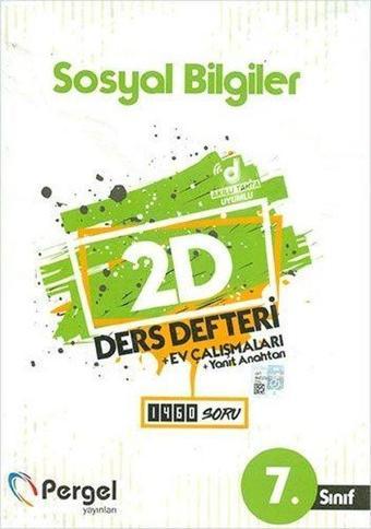 7.Sınıf Sosyal Bilgiler 2D Ders Defteri - Kolektif  - Pergel