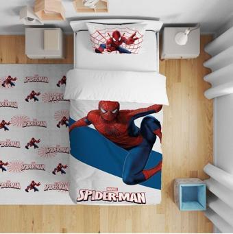 Cici Odam Çocuk Yatak Örtüsü Hediye Yastık Kılıfı Örümcek Ağı Spiderman