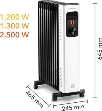 Trotec TRH 27 E Yağlı Radyatör 2500 W 11 Dilim