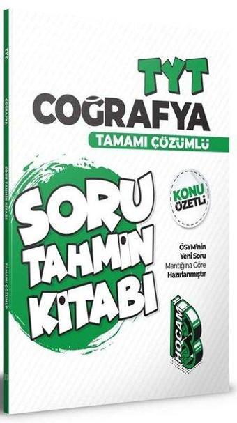 2022 TYT Coğrafya Konu Özetli ve Tamamı Çözümlü Soru Tahmin Kitabı - Benim Hocam Yayınları