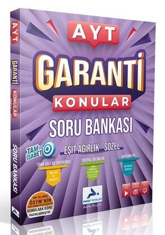 2022 AYT Eşit Ağırlık - Sözel Garanti Konular Soru Bankası - Kolektif  - PRF Paraf Yayınları