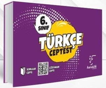 6.Sınıf Türkçe Cep Test - Kolektif  - Karekök Eğitim Yayınları