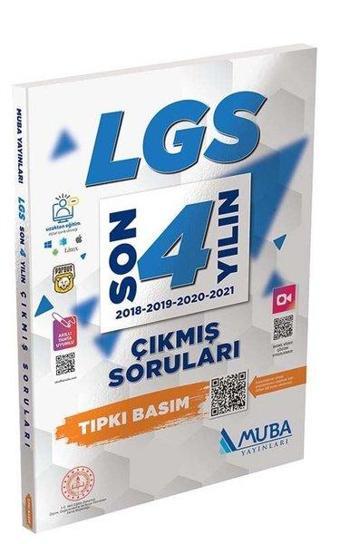 LGS Son 4 Yılın Çıkmış Sınav Soruları 2018 - 2021 - Kolektif  - Muba Yayınları