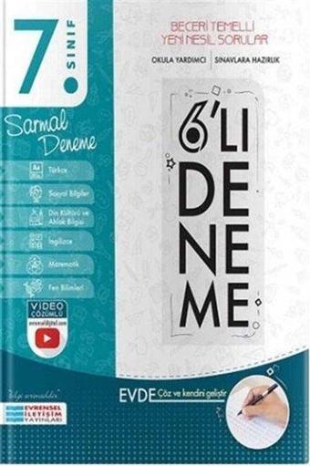 7.Sınıf Sarmal 6'lı Deneme - Kolektif  - Evrensel İletişim Yayınları