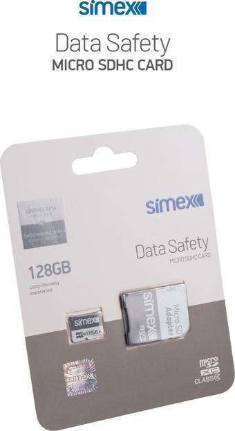 Simex SH-101 Data Safety    Micro SD 128GB Hafıza Kartı