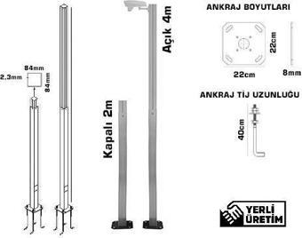 OİS XTR 1001 4 Metre Teleskopik Kamera Direği (Alüminyum)