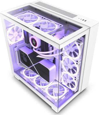 NZXT H9 Elite Tempered Glass USB 3.2 Beyaz ATX Mid Tower Kasa