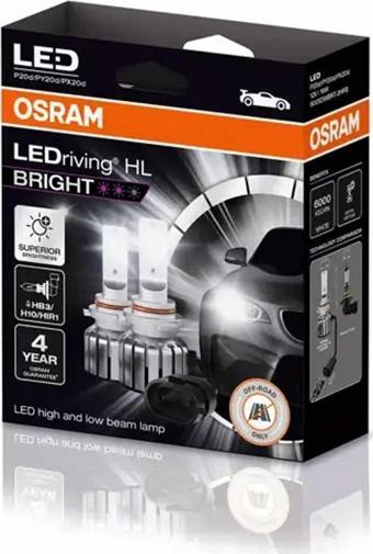 Osram Far Ampulü Led HB3/H10/HIR1 12V 19W Bright Model 9005DWBRT-2HFB