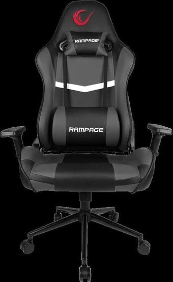 Rampage KL-R56 3D Kol Tam Dökme Süngerli Siyah/Gri Oyuncu Koltuğu