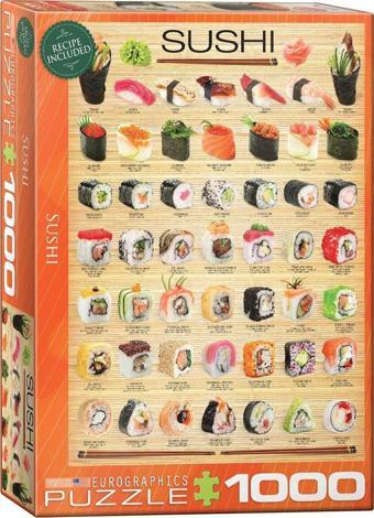 Sushi 1000 Parça Puzzle Eurographics Pazıl