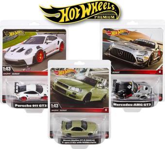 Hot Wheels Premium 1:43 3 Araçlık Set Nissan Skyline, Mercedes AMG, Porsche 911