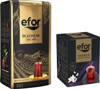 Efor  Platinum Özel Seri Çay 1.000Gr + Tomurcuk Bergamot Aromalı 100Gr