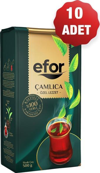 Efor Çamlıca Dökme Siyah Çay - 500Gr X 10 Adet