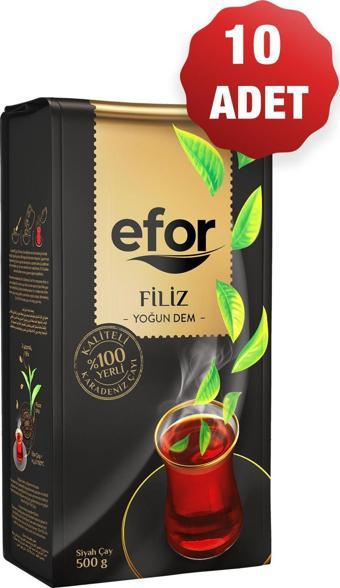 Efor Filiz Dökme Siyah Çay - 500Gr X 10 Adet