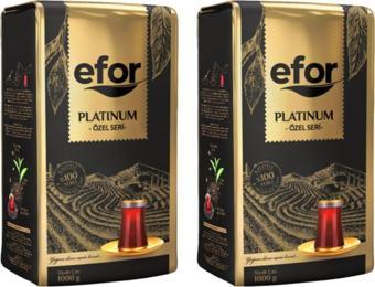 Efor Platinum Çay 1 Kg 2Li Set - Yüksek Kaliteli Dökme Siyah Çay