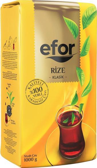 Efor Rize Klasik Dökme Siyah Çay - 1000Gr