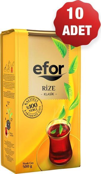 Efor Rize Klasik Dökme Siyah Çay - 500Gr X 10 Adet