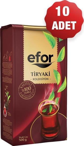 Efor Tiryaki Dökme Siyah Çay - 500 Gr X 10 Adet