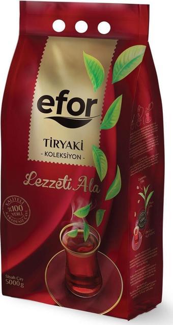 Efor Tiryaki Siyah Çay Lezzeti Ala 5000 Gr (5 Kg)