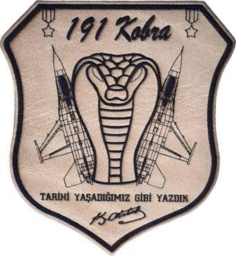 191 FİLO TARİHİ YAŞADIĞIMIZ GİBİ YAZDIK Deri PEÇ - Arma - Askeri Patch