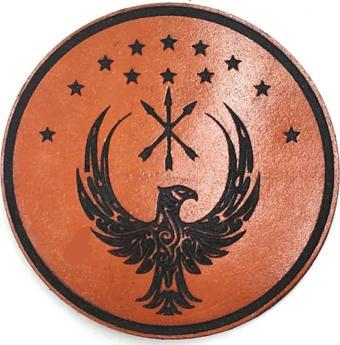 ADİGE - ÇERKES  Deri PEÇ- Arma - Patch