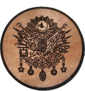 OSMANLI Devlet Arması Deri PEÇ - Arma - Askeri Patch