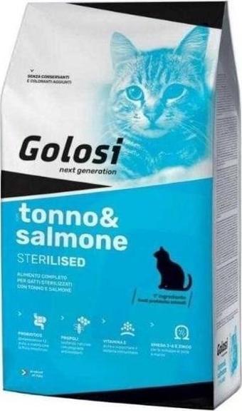 Golosi Ton ve Somon Balıklı Kısırlaştırılmış Yetişkin Kedi Maması 20 Kg