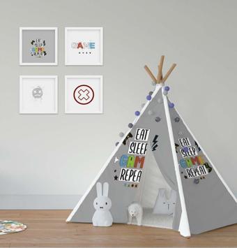 Cici Odam Çocuk Bebek Odası Oyun Çadırı Game Konsol Temalı